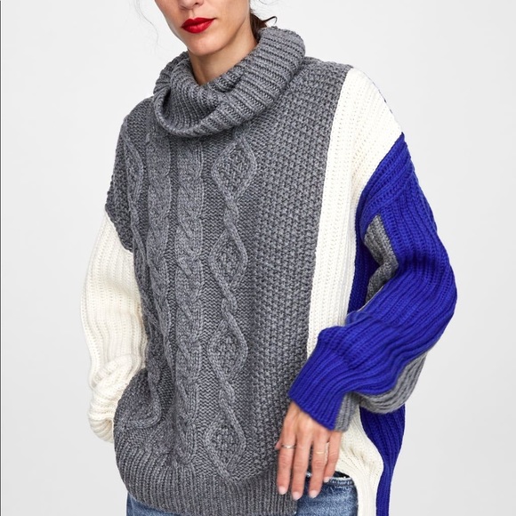 Zara | Sweaters | Zara Colour Block 